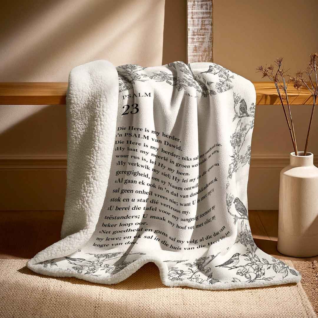 Psalm 23 Double-Layer Winter Faith Blanket