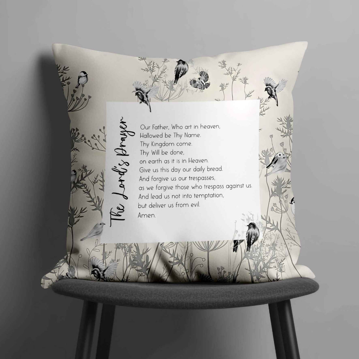The Lords prayer faith fleece blanket