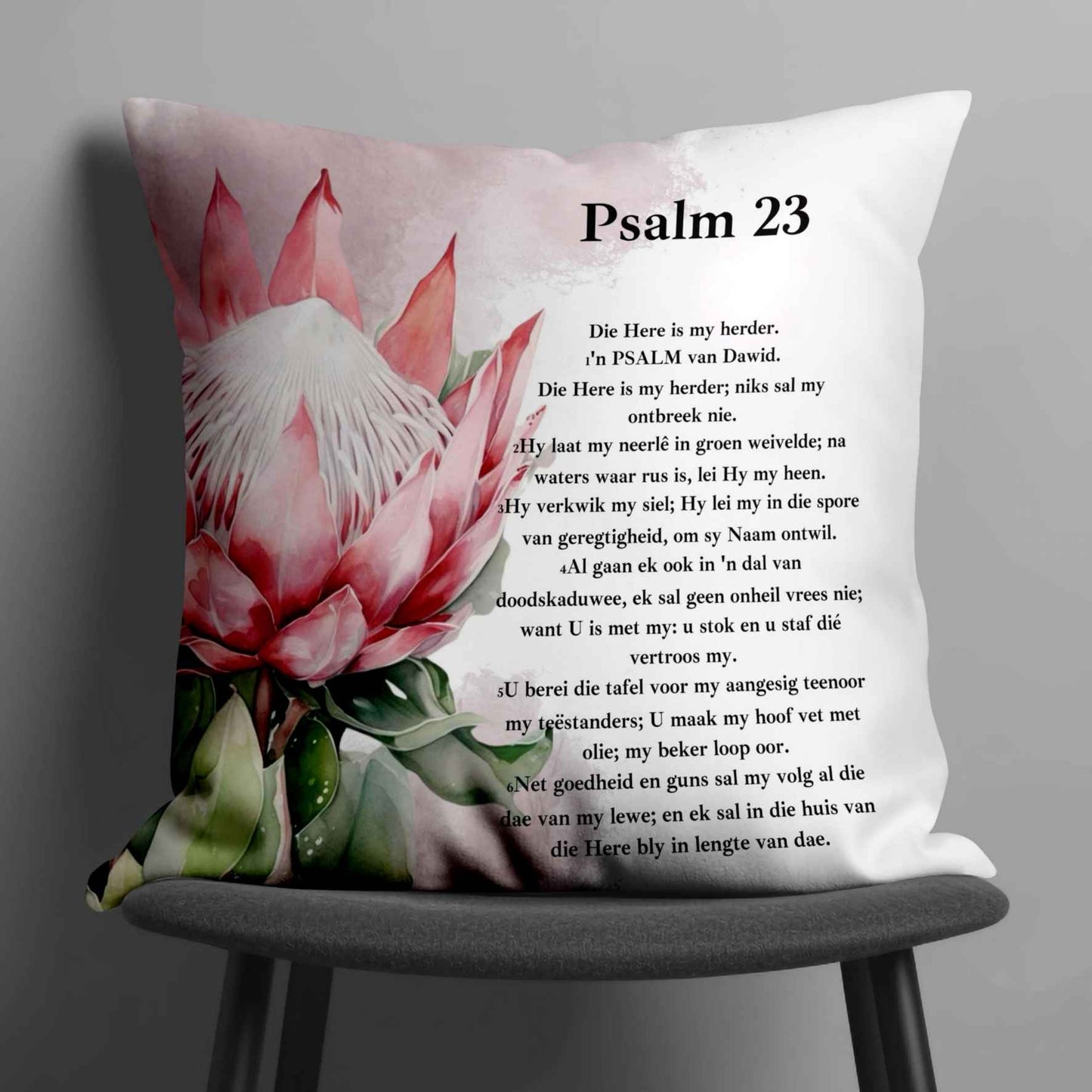 Protea psalm 23 Cotton Scatter Cushion Cover (Copy)