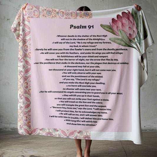 Psalm 91 Fleece blanket