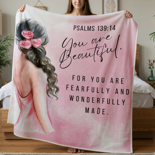 You are Beautiful  Faith Blanket