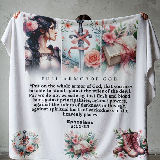Full armor of God fleece blanket