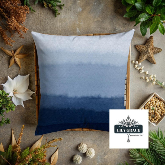 Watercolour Blue scatter cushion covers