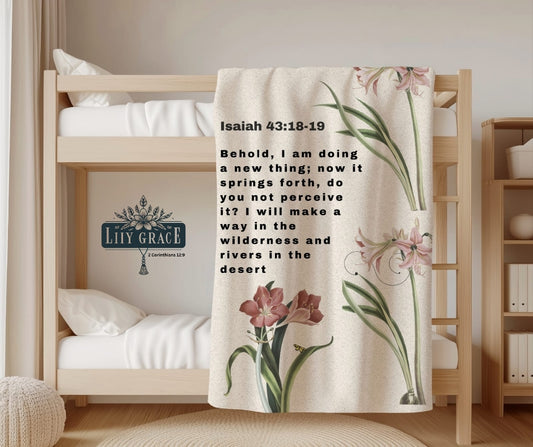 Doing a new thing Christian Art Gift blanket