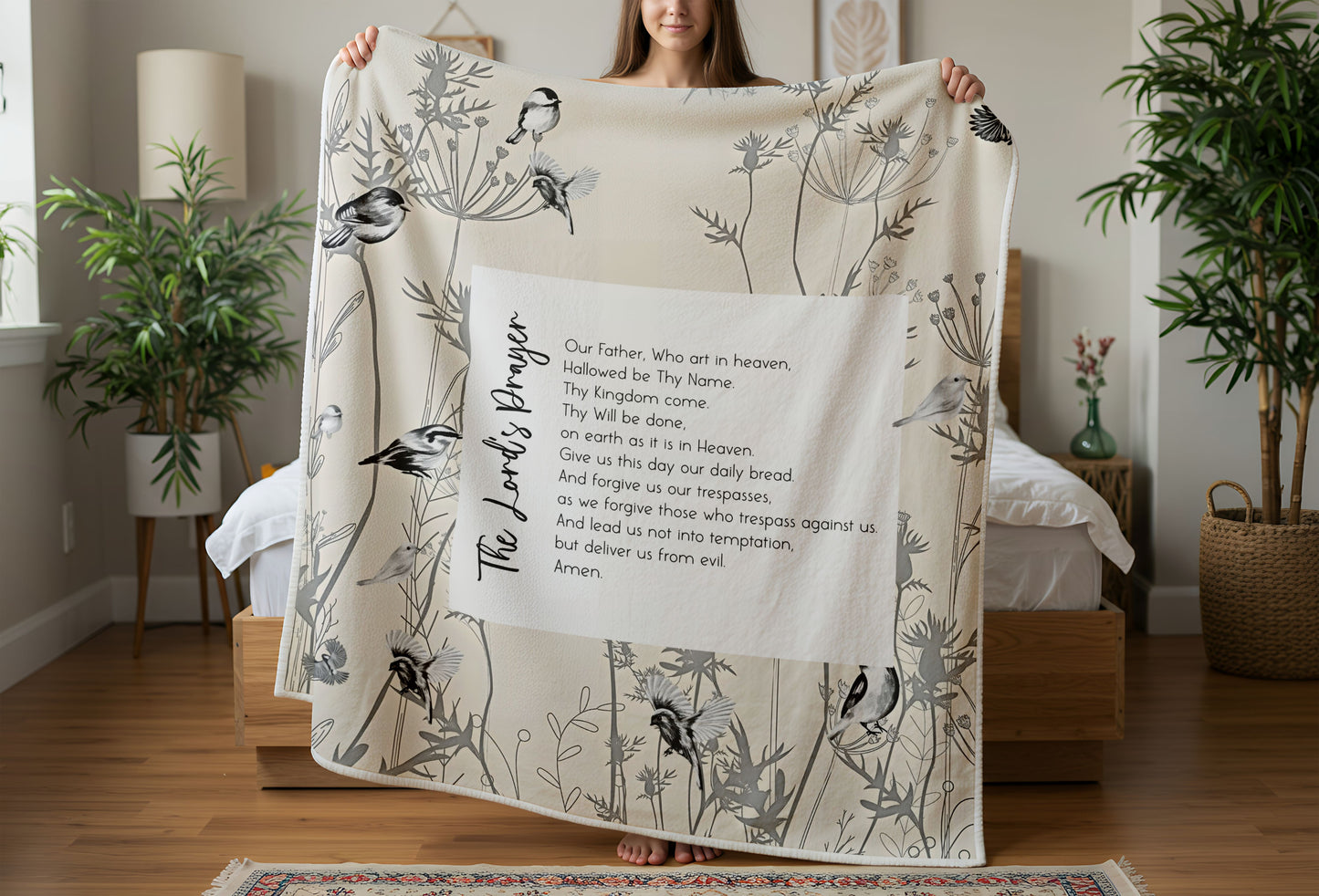 The Lord's Prayer Ready to Ship Blanket 1x 1.5 m