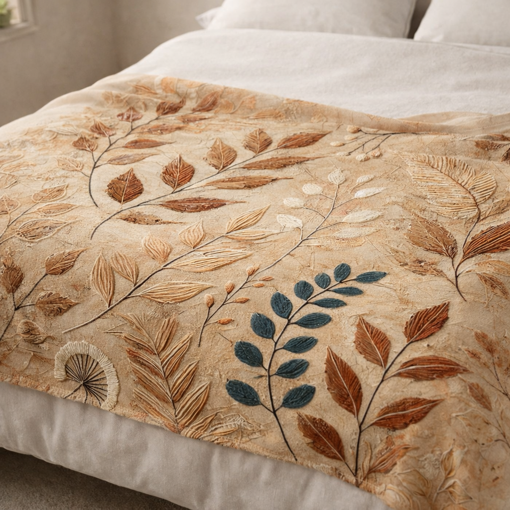 lightweight fleece blanket South Africa botanical throw