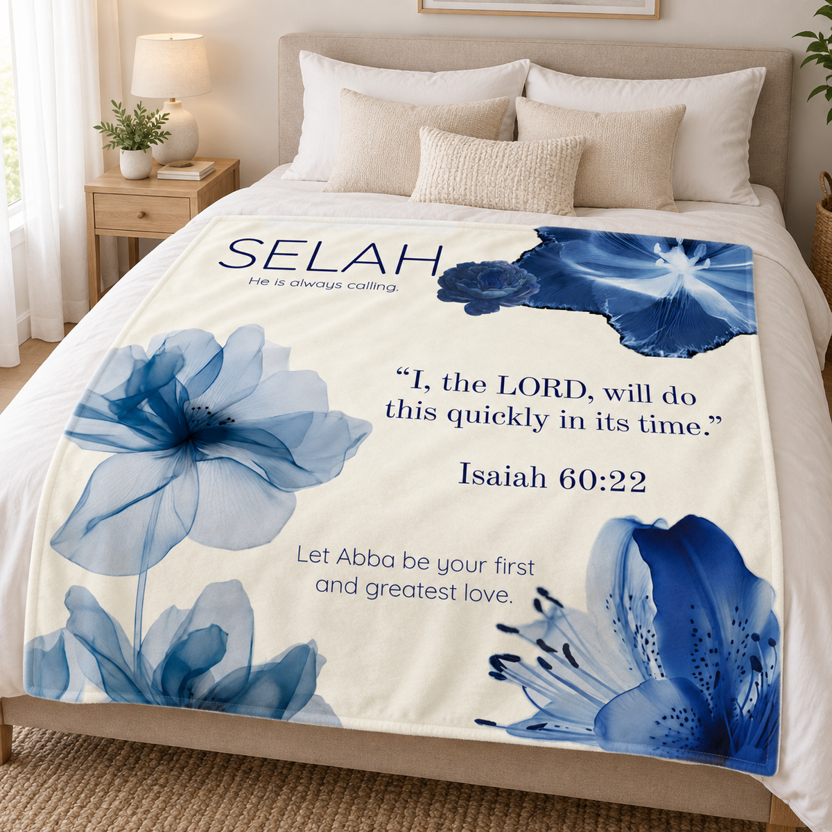 Selah lightweight fleece throw blanket