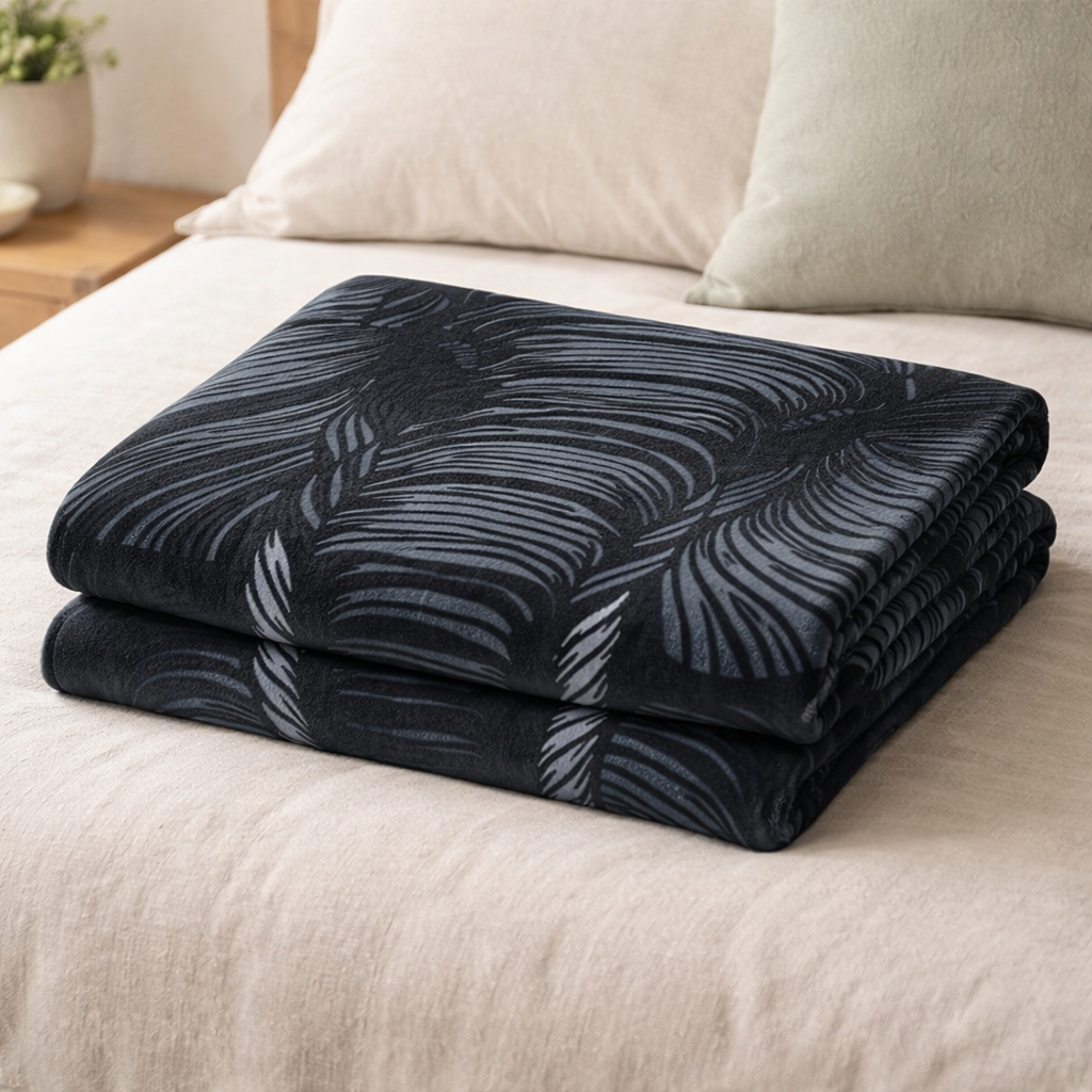 Elephant Nightfold fleece blanket