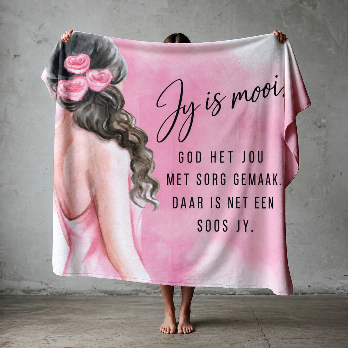 Jy is Mooi Lightweight Fleece Blanket