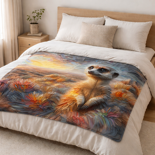 lightweight fleece blanket throw meerkat design soft coral fleece blanket south africa