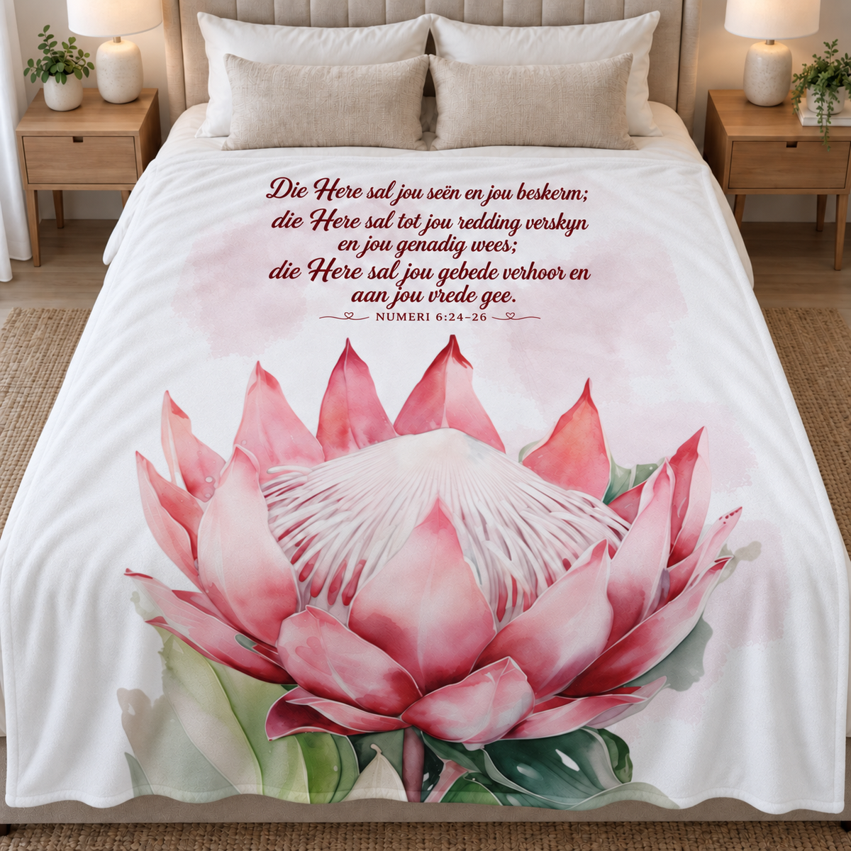 Numeri 6:24–26 Fleece kombers ready to ship