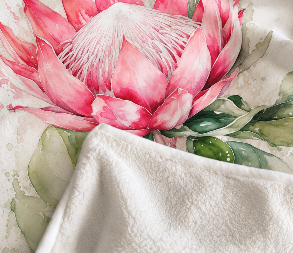 Protea psalm 23 Double Layer Winter Blanket