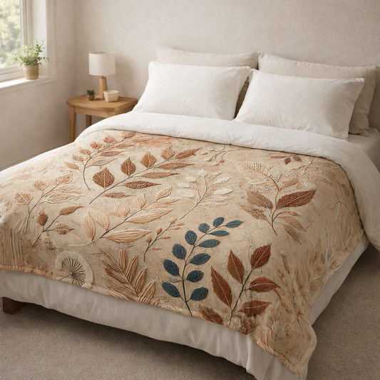 botanical fleece blanket South Africa soft throw blanket