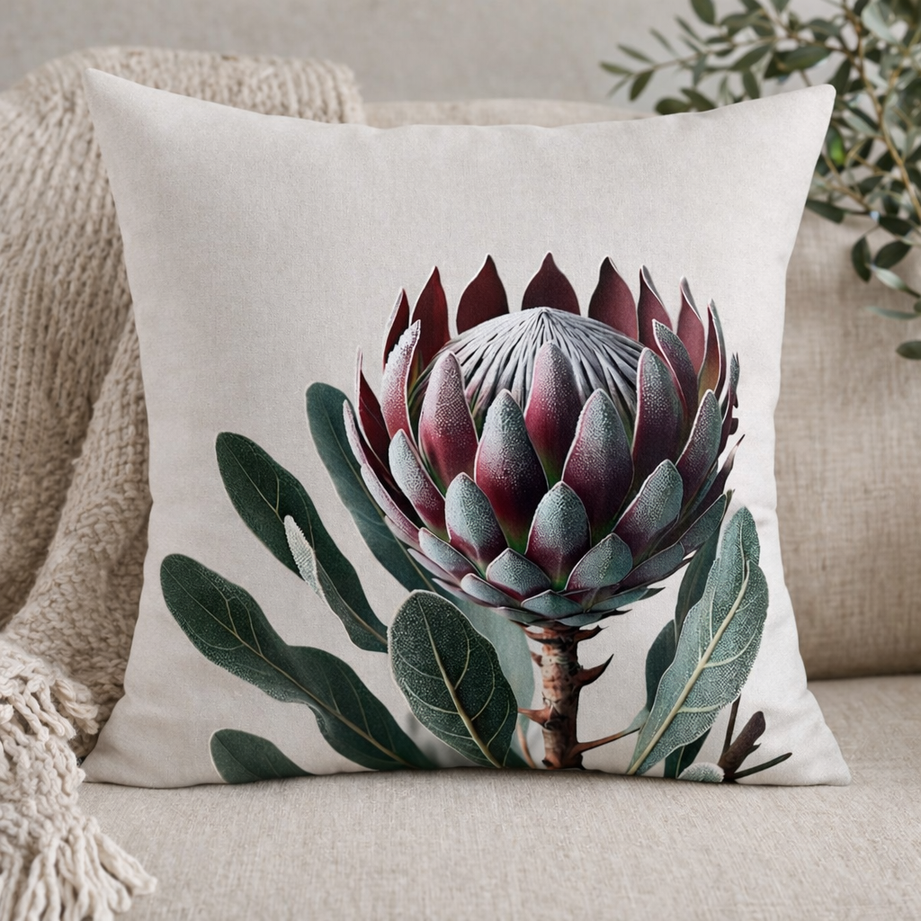 Protea Cotton Scatter Cushion Cover| Limited Batch