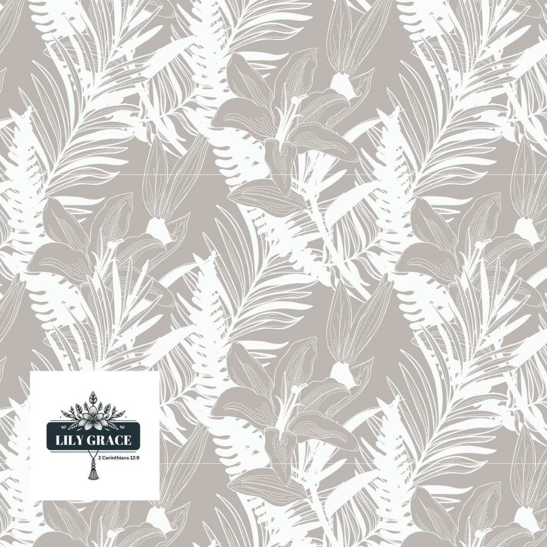 Delicate hand drawn Floral Wallpaper for Walls